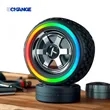Tire-Shaped Bluetooth Speaker With RGB Ring Light