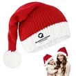 Knitted Christmas Hat with Pom Pom Family Matching Style