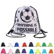 Polyester Drawstring Backpack Sports Gym Bag