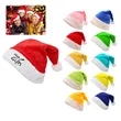 Santa Hats Short Plush Party Supplies