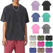 Washed Cotton T-Shirts Oversized Unisex Short Sleeves