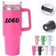 40oz Stainless Steel Insulated Tumbler with Handle and Straw