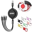 3in1 Retractable USB Charging Cable Type-C Micro Lightning