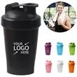 13.5 Ounce Round Protein Shaker Bottle BPA Free Plastic