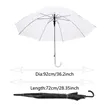 Clear Long-handled Transparent Umbrella