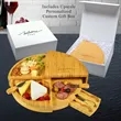 Vienna Swiveling Bamboo Cheese Board Branded Gift Box Set