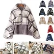 Adult Cozy Fleece Wearable Blanket Shawl