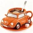 Ceramic Vintage Beetle Car Coffee Mug