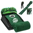3D Golf Putting Mat Set with Return Track Indoor and Outdoor