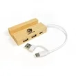 Bamboo Hub with Phone Holder
