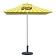 7' Heavy Duty Square Aluminum Market Umbrella (Full Color)