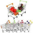 Mini Shopping Handcart Desk Decoration