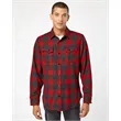 Burnside Men's Snap Front Plaid Flannel Shirt