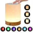 RGB Touch Control Bedside Lamp Rechargeable Night Light