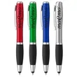 Curvaceous Stylus Ballpoint With Light Pen