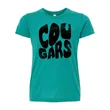 OTE Triblend T-shirt Teal- Curvy Cougars Design