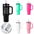 40 Oz Car Tumbler With Handle and Straw