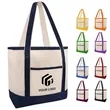 Heavy duty reusable grocery shopping beach canvas tote bag
