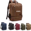 Large Capacity   Canvas Rucksack Travel Backpack for Outdoor
