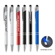 Lucid Metal LED Stylus Pen with Flashlight