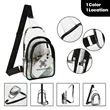 Personalized Clear PVC Crossbody Sling Bag Backpack