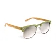Club Sunglasses Two Tone Frame Metallic Lenses