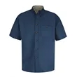 Red Kap Men's Short Sleeve 100% Cotton Dress Shirt
