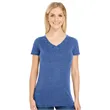 Threadfast Apparel Women's Vintage Dye V-Neck T-Shirt