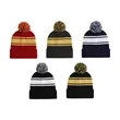Acrylic Knit Beanie Cap With Pom
