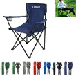 Portable Folding Camping Chair with Armrests and Cup Holders