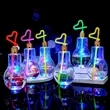 Light Bulb Shape Seven Color LED Cocktail Bottle