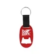 Oval Beer Bottle Opener Keychain W/ Strap