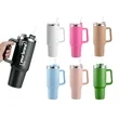 40oz Stainless Steel Tumbler with Handle & Straw