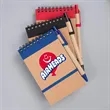 Eco Pocket Spiral Notebook W/Pen