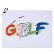 16*24" Sublimated Waffle Golf Towel With Carabiner