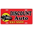 Car Plate - .030" White Plastic