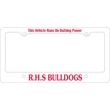 Car Plate Frames - Large space at bottom