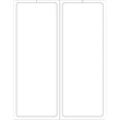 3.75" x 10.5" - Blank 2up Laser Label