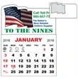 3 X 3.875 - Adhesive Calendar Pad