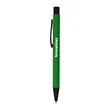 Soft Rubber Click Metal Ballpoint Pen with Chrome Engraving