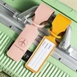 Secure PU Leather Luggage Tag