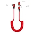 59 Inch Spring USB-C Fast Charging Cable