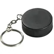Hockey puck keychain
