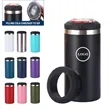 16oz Double Lid Stainless Steel Insulated Tumbler Can Cooler