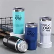 16oz Double Lid Stainless Steel Insulated Tumbler Can Cooler