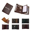 Genuine Leather Zippered Portfolio