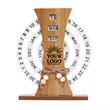 Desk Calendars Rotatable Wooden Perpetual