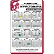 3.5 x 5.625 Round Cornered - School Calendar Magnet