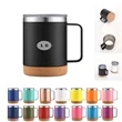 MOQ5 12OZ  Stainless Steel Coffee Mug w/Handle &Lid