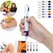 Multi-Color Ballpoint Pen with Carabiner Keychain